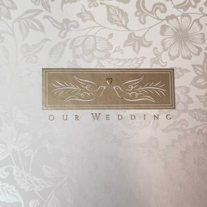 Hallmark Wedding Album with page protectors and single pocket pages